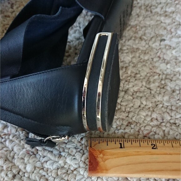 Casadei Black Twist Open Toe sandals Size 7.5 - Picture 11 of 12